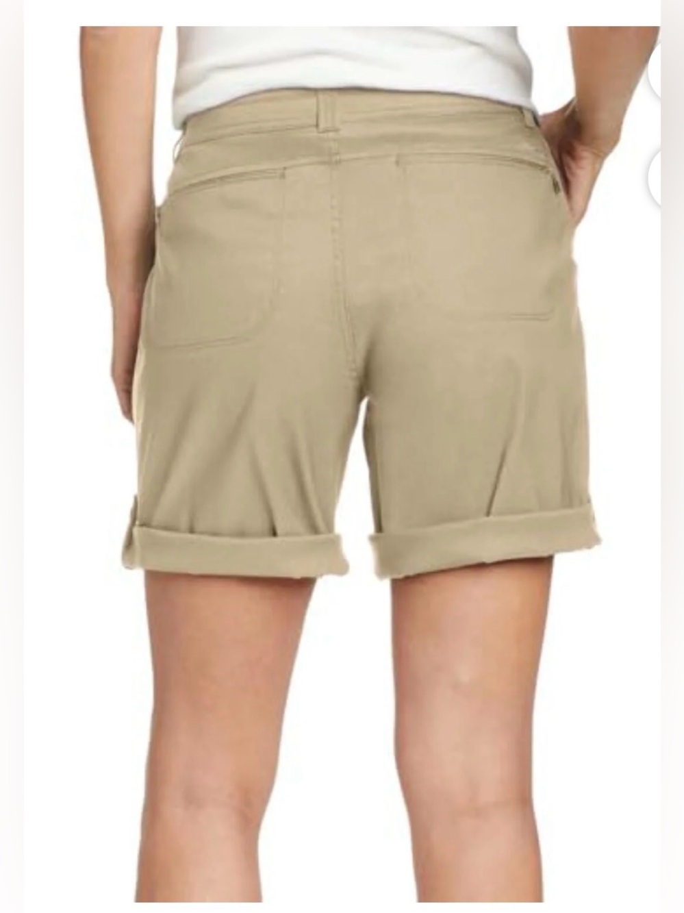 Eddie Bauer Women's Stretch UPF 50 Rolled Hem Adjustable Length Bermuda Short 8 - Picture 3 of 12